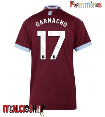 Aston Villa Alejandro Garnacho #17 Prima Maglia Femmina 2026-27 Manica Corta